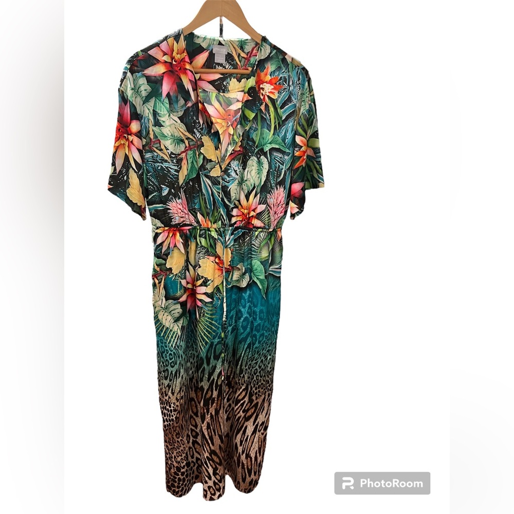 Chico’s Tropical Palm Maxi Dress